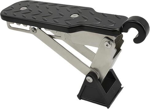 Car Door Step, 7 Angles ExtraLong Door Step for Car Roof Access, Both Feet Stand Roof Rack Door Latch Step, Universal Fit Car Door Step Up Hook for Most Car, SUV, Truck (Black) in Kuwait