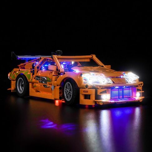 طقم إضاءة متوافق مع LEGO 42204 FAST و FURIOUS TOYOTA SUPRA MK4 - لا يوجد نموذج للضوء فقط ، وملحقات الإضاءة LED متوافقة مع LEGO TOYOTA SUPRA MK4 (The Fast and the Furious) 42204 in Kuwait