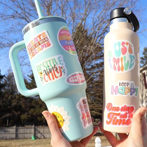 300PCS Affirmation Stickers, Holographic Motivational Sticker Pack, Positive Journal Encouraging Shiny Quotes for Kids, Teachers, Classroom, Waterproof Scrapbook Supplies in Kuwait