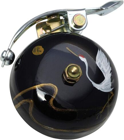 Handpainted Bike Bell, Crane Suzu Bicycle Bell, Made in Japan for City Bikes, Cruisers, Road Bikes or MTB, Fits Handlebar diameters 22.2 to 26.0mm in Saudi Arabia