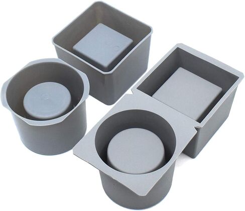 Concrete Planter Molds Silicone Planter Molds for Cement Pot, Round and Square in Saudi Arabia