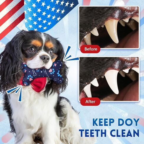 8 Pcs 4th of July Toys for Dogs Plush Squeaky Bone Shaped Funny Toys Birthday Gift for Small Medium Large Sized Dogs, 6. 1" x 3. 8" in Saudi Arabia