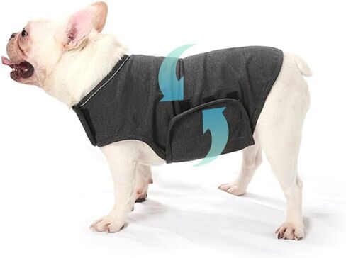 Dog Anxiety Relief Calming Vest,Dog Anxiety Jacket,Dog Calming Vest Wrap for Thunderstorm,Travel, Fireworks,Separation Anxiety Relief for Dogs(Rose red M) in Saudi Arabia