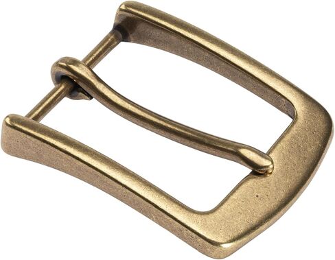 1.5 inch Belt Buckle Single Prong Solid Antiqued Brass for Men Women Belt in Saudi Arabia