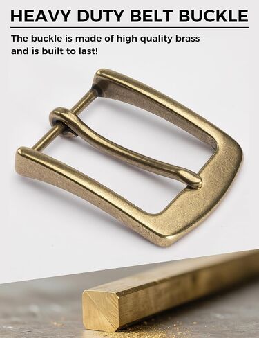 1.5 inch Belt Buckle Single Prong Solid Antiqued Brass for Men Women Belt in Saudi Arabia