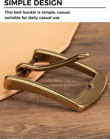 1.5 inch Belt Buckle Single Prong Solid Antiqued Brass for Men Women Belt in Saudi Arabia