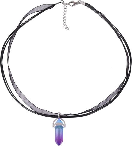 KONMAY Necklace Cord with Clasps for Pendant, 50pcs Black 17'' Layered Multi-strands Voile Organza Ribbon Necklace Cord for Jewelry Making in Saudi Arabia