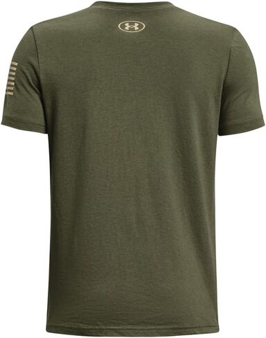 تي شيرت بشعار Freedom للأولاد من Under Armour، (002) أسود / / فولاذي، متوسط in Saudi Arabia