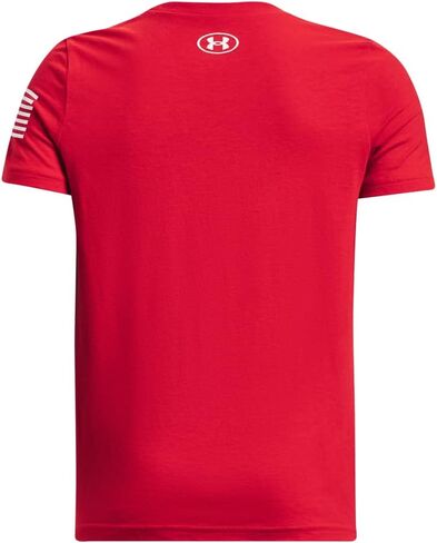 تي شيرت بشعار Freedom للأولاد من Under Armour، (002) أسود / / فولاذي، متوسط in Saudi Arabia