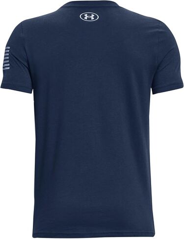 تي شيرت بشعار Freedom للأولاد من Under Armour، (002) أسود / / فولاذي، متوسط in Saudi Arabia