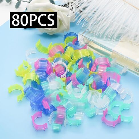 JAKOUE 80pcs Bobbin Clips Organizer Set - Clear Plastic Clamps for Embroidery Thread, DIY & Sewing Kits in Kuwait