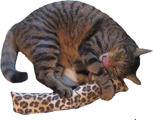 15" Cat Kicker Toy with Refillable Catnip Pocket (Denim) - Filled with Premium Canadian Catnip in Saudi Arabia