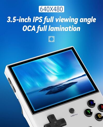 RG35XX Plus Retro Game Console ، 3.5 بوصة شاشة IPS 640 × 480 ، بطاقة 64 جيجابايت TF ، مع وحدة التحكم الكلاسيكية بطارية 3300MAH ، دعم HD و TV Outding Game Game Console in Saudi Arabia