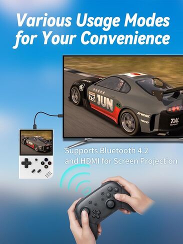 RG35XX Plus Retro Game Console ، 3.5 بوصة شاشة IPS 640 × 480 ، بطاقة 64 جيجابايت TF ، مع وحدة التحكم الكلاسيكية بطارية 3300MAH ، دعم HD و TV Outding Game Game Console in Saudi Arabia