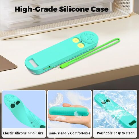 Silicone Remote Cover for Nex Playground Remote Control – Shockproof Silicone & Rubber Protector, Precise Button Access, Easy-to-Clean Design, Game System Accessory (Green+Yellow) in Saudi Arabia