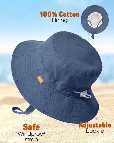 FURTALK Baby Sun Hat Toddler Boys Girls Bucket Hat for Kids 0-5 Years UPF 50+ Sun Protective Child Summer Beach Hats in Saudi Arabia