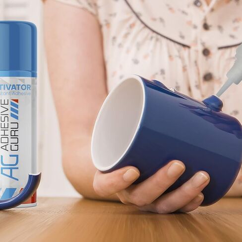 Adhesive Guru CA Glue Accelerator Spray (3.38 fl oz) Aerosol Activator for Super Glues - It is not a Glue by Itself - 1 Pack in Kuwait