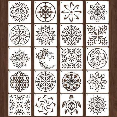 72 PCS مجموعة الإستنسل النباتية ، وقوالب الطلاء الفراشة والزهور القابلة لإعادة الاستخدام - الأوراق ، اليعسوب ، مجموعة الحرف الطبيعة البرية للجداريات الجدارية ، فن النسيج ، علامات الخشب ، مشاريع فصول الأطفال in Kuwait