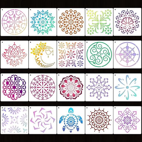 72 PCS مجموعة الإستنسل النباتية ، وقوالب الطلاء الفراشة والزهور القابلة لإعادة الاستخدام - الأوراق ، اليعسوب ، مجموعة الحرف الطبيعة البرية للجداريات الجدارية ، فن النسيج ، علامات الخشب ، مشاريع فصول الأطفال in Kuwait