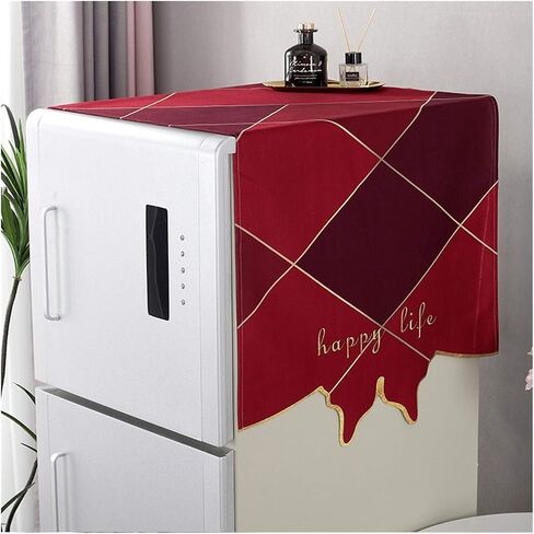 Appliance Dust Cover Washing Machine Cover，Light Luxury Washing Machine Cover， Dust Cover Washing Machine Cover Single Door Refrigerator Cover Dust Cover for Home Appliances(B) in Saudi Arabia