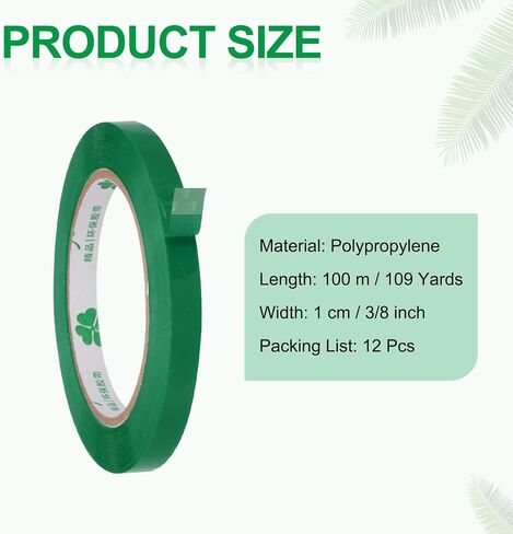 BATIKIL BAG SEALING TAPE 3/8 بوصة × 109 ياردة ، 12 جهاز كمبيوتر الشخصي الشريط السداد in Kuwait