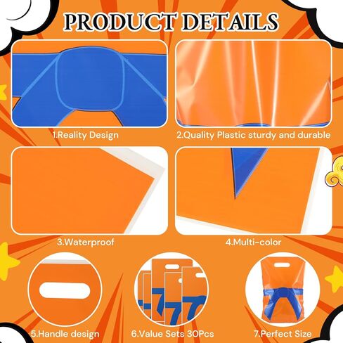 Eccliy 30 PCS حفلة عيد ميلاد الحقائب أكياس الكرتون حلوى الهدايا لزخارف الحفلات استحمام الطفل Goodie Supplies (Monster) in Kuwait