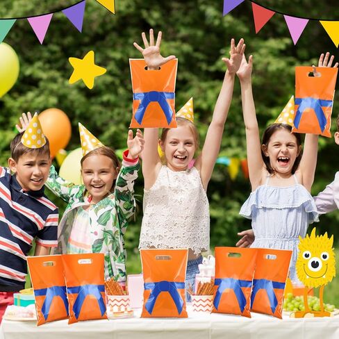 Eccliy 30 PCS حفلة عيد ميلاد الحقائب أكياس الكرتون حلوى الهدايا لزخارف الحفلات استحمام الطفل Goodie Supplies (Monster) in Kuwait