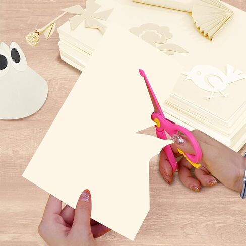 100 Sheets Cream Cardstock Ivory Cardstock Paper, 8.5 x 11 Inches – Premium Resume Paper Ivory for Printing, Greeting Cards, Certificates, Office & Crafting. in Saudi Arabia