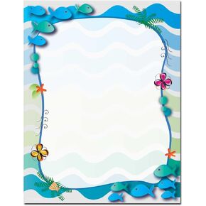 Lagoon Letterhead Laser & Inkjet Printer Paper, 100 pack