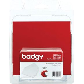 Blank Thin PVC Cards, White CBGC0020W