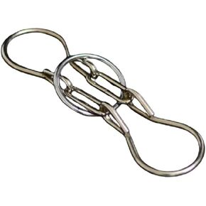 MilesMagic Magician's Horseshoe Puzzle Metal Gimmick Ring Add Remove Classic Real Brain Teasing Magic Trick