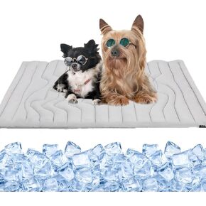 حصيرة التبريد Barkley ، 2025 New Barkley Cooling Pad للكلاب والقطط ، غير جل ، قابلة للغسل في الآلة لجميع السلالات والأحجام (الرمادي ، XL - 59 "× 40")
