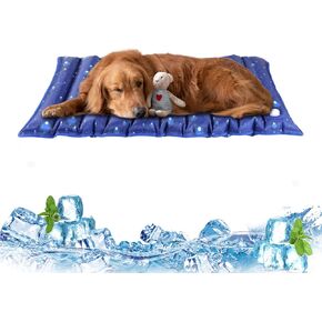Dog Cooling Mat, 47.2" x 23.6", Cooling Mat for Dogs and Cats, Suitable for All Types of Pets, Durable Fabric for Better Cool Sensation, Keeping Pets Cool in Summer Heat (Dewdrop)