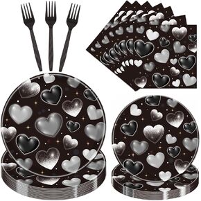 Rakuto Ocean Themed Party Decorations, 96PCS Beach Seashell Plates Napkins and Forks Set, Starfish Coral Disposable Tableware for Birthday Baby Shower Serves 24