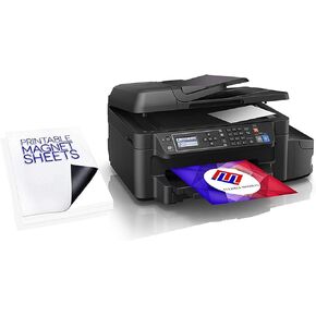 Printable Magnet Sheets, 8.5 X 11 Inches, White Design & Print, Magnetic Sheets for Inkjet Printers 25 Sheets - 15 Mil Thick!
