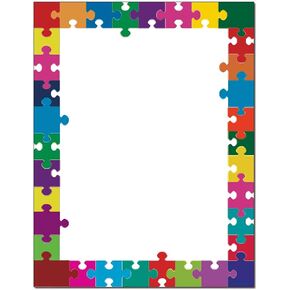 Puzzle Pieces Letterhead Laser & Inkjet Printer Paper (100 Sheets)