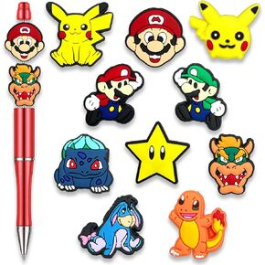 غاريتورا حيوانات لطيفة الكلب حبات البؤرة للأقلام ، والخرز البؤري السيليكون الكرتون لصنع مجوهرات مفاتيح حبة DIY (لطيف) in Kuwait