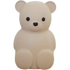 Neutral Silicone Teddy Bear Coin Bank for Kids, Baby, and Toddler. Unbreakable Piggy Bank for Kids -Nursery Decor - Durable Money Bank Gift for Children