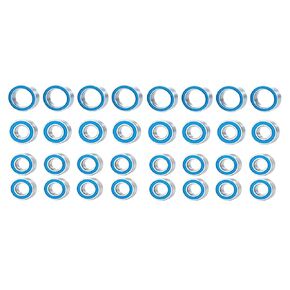 RC Car Parts Compatible with Tamiya for TT02 for TT02D 1/10 RC Car Upgrades Parts Accessories 32PCS R32 Rubber Sealed Ball Bearing Kit