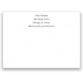 Premium Custom Return Address Greeting Card Envelopes - A-7 Envelopes 5.25" x 7.25" - 50 Envelopes - Made in the U.S.A. (White)