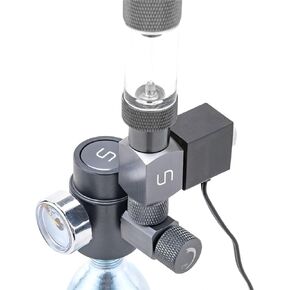 Ultum Nature Systems Micro CO2 Regulator Kit - CO2 Kit for Nano Freshwater Planted Aquariums, Minimal Aesthetic CO2 System w/Bubble Counter for Disposable CO2 Cartridges - Regulator Kit