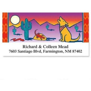 Southwest Serenade Personalized Return Address Labels- Set of 144, Large Self-Adhesive, Flat-Sheet Labels, By Colorful Images