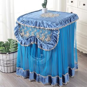 Appliance Dust Cover Washer Cover， Multi-Purpose Lace Machine Top Cover，Roller Fully Automatic Washing Machine Cover Dust Cover Protection Furniture Dust Cover for Home Appliances(A)