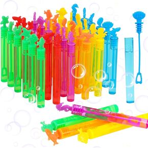 36 Pcs Sea Bubble Wands, Sea Mini Bubble Party Favors Wand Blowing Sticks Bulk for Kids Adults Summer Birthday Party Supplies