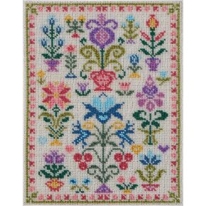 Allaboutembroiderereryua Bead Embroidery Kit Floral Quaker QA-4121 Sampler Schitch Sickpler