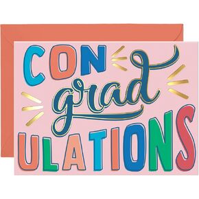 Sweetzer & Orange Graduation Card with Gold Foil – 5"x7" Premium Grad with Envelope – Thick Cardstock 300gsm – Graduation Card with Interior Greeting – Elegant Congratulations for All Grads