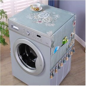 Appliance Dust Cover Cloth Drum Washing Machine Cover ，Light Luxury Washing Machine Cover，Dust Cover for Washers and Refrigerator，with Storage Bags Dust Cover for Home Appliances(Medium)