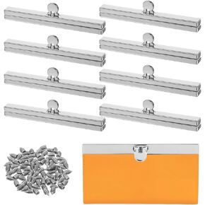 8 Pcs Bag Clasps Purse, 4.52 Inches Metal Purse Frame Kiss Clasp Purse Frame, Purse Clasps for Bag Making, Metal Purse Frame Wallet Clasp, Bag Clasp for Purse Making