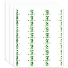 Wedding Greenery Leaf Address Labels Printable 1 x 2-5/8 Inch Name Labels Wedding Self Adhesive Stickers Writable Paper Gift Tags for envelopes, mailing,600 Pcs