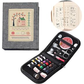 Embroidery Stitch Book,Sewing Books for Beginners Adult，Plus a Set of Sewing Tools